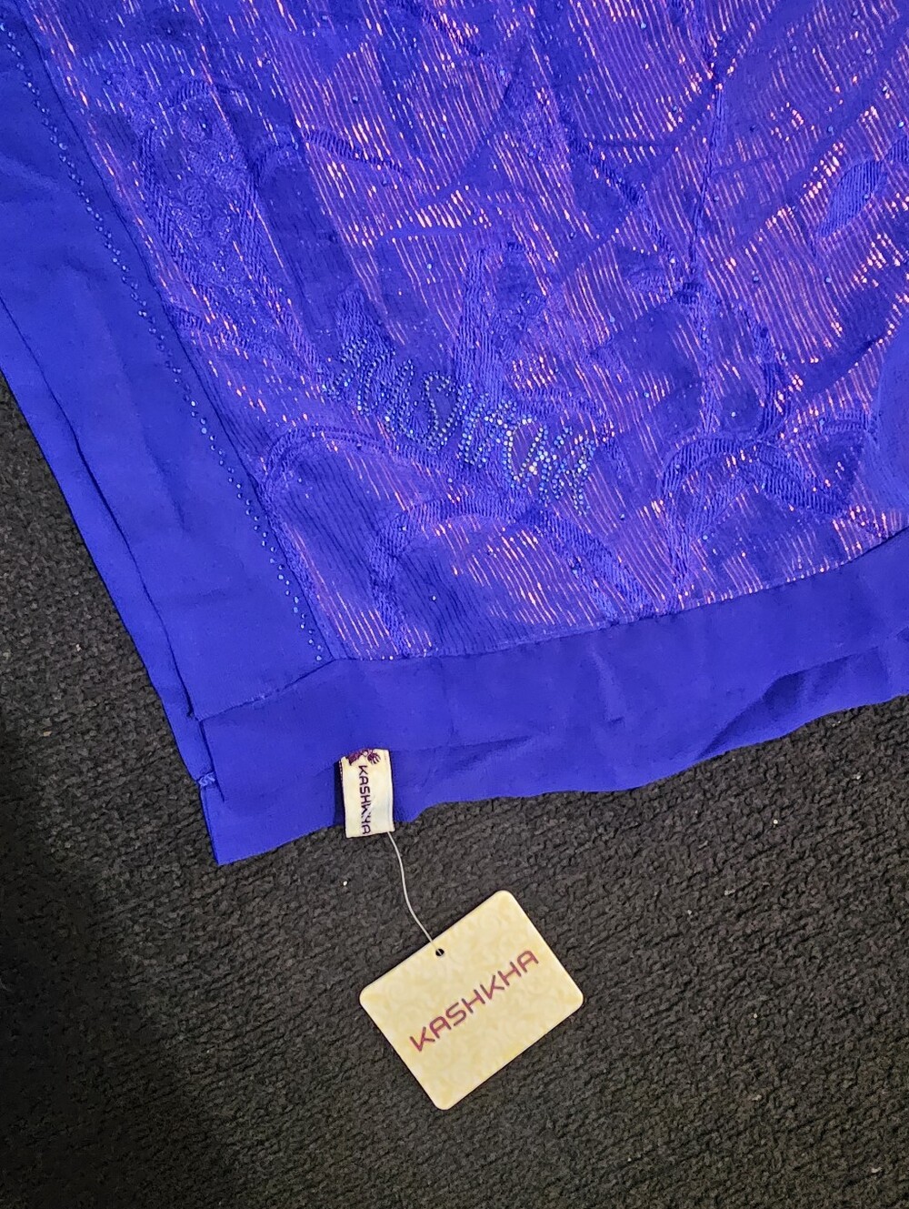 Women’s Lightweight Teal & Blue Scarves / Hijabs - Picture 9 of 15